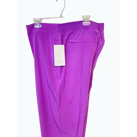ATHLETA Brooklyn Heights Pants Jazzy Purple Vienna Slim Stretch Tech NWT Size 8 - Picture 3 of 8